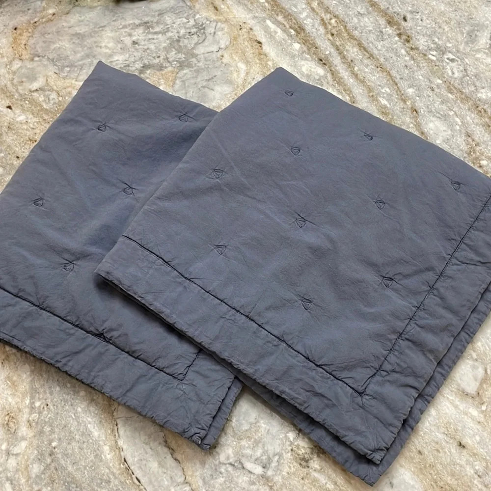 Pottery Barn Set of 2 Cotton Euro Shams